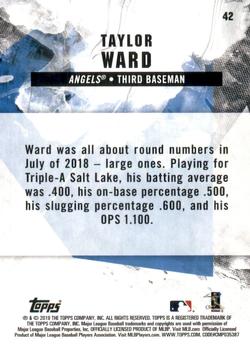 2019 Topps Fire - Gold Minted #42 Taylor Ward Back