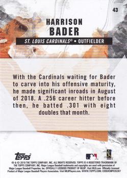 2019 Topps Fire - Gold Minted #43 Harrison Bader Back