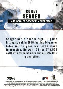 2019 Topps Fire - Gold Minted #44 Corey Seager Back