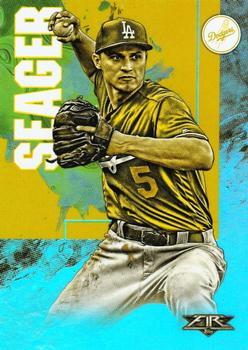 2019 Topps Fire - Gold Minted #44 Corey Seager Front
