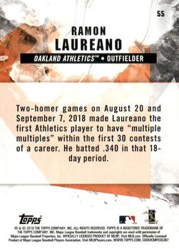 2019 Topps Fire - Gold Minted #55 Ramon Laureano Back