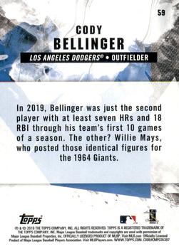 2019 Topps Fire - Gold Minted #59 Cody Bellinger Back