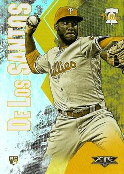 2019 Topps Fire - Gold Minted #75 Enyel De Los Santos Front