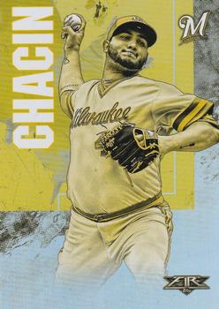 2019 Topps Fire - Gold Minted #77 Jhoulys Chacin Front