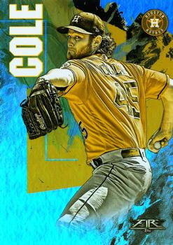 2019 Topps Fire - Gold Minted #82 Gerrit Cole Front