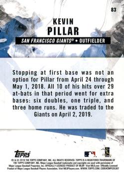 2019 Topps Fire - Gold Minted #83 Kevin Pillar Back
