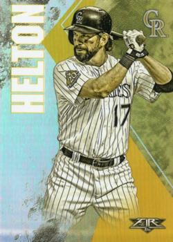 2019 Topps Fire - Gold Minted #92 Todd Helton Front