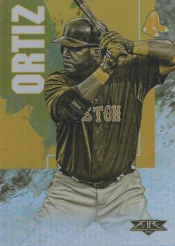 2019 Topps Fire - Gold Minted #93 David Ortiz Front
