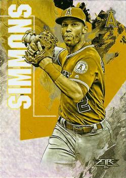 2019 Topps Fire - Gold Minted #98 Andrelton Simmons Front