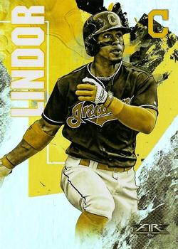 2019 Topps Fire - Gold Minted #113 Francisco Lindor Front