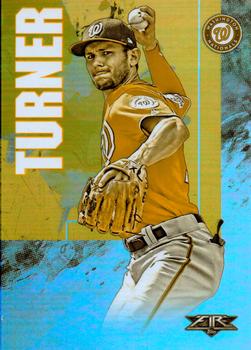 2019 Topps Fire - Gold Minted #115 Trea Turner Front