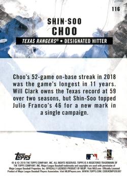 2019 Topps Fire - Gold Minted #116 Shin-Soo Choo Back