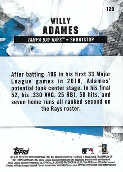 2019 Topps Fire - Gold Minted #120 Willy Adames Back