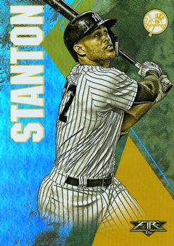 2019 Topps Fire - Gold Minted #126 Giancarlo Stanton Front
