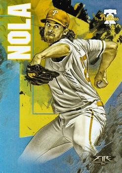 2019 Topps Fire - Gold Minted #131 Aaron Nola Front
