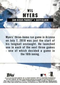 2019 Topps Fire - Gold Minted #152 Wil Myers Back
