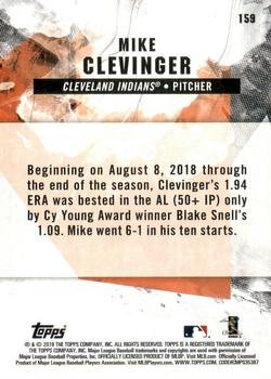 2019 Topps Fire - Gold Minted #159 Mike Clevinger Back