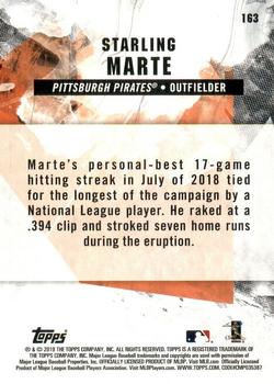 2019 Topps Fire - Gold Minted #163 Starling Marte Back
