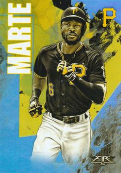 2019 Topps Fire - Gold Minted #163 Starling Marte Front