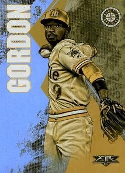 2019 Topps Fire - Gold Minted #173 Dee Gordon Front