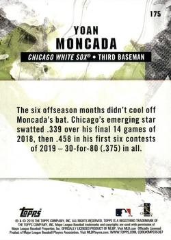 2019 Topps Fire - Gold Minted #175 Yoan Moncada Back