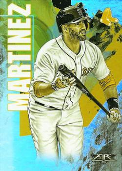 2019 Topps Fire - Gold Minted #184 J.D. Martinez Front