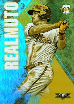2019 Topps Fire - Gold Minted #190 J.T. Realmuto Front