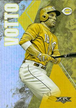 2019 Topps Fire - Gold Minted #194 Joey Votto Front