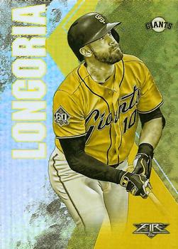 2019 Topps Fire - Gold Minted #196 Evan Longoria Front