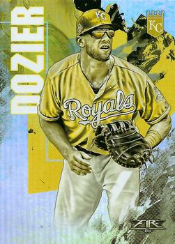 2019 Topps Fire - Gold Minted #199 Hunter Dozier Front