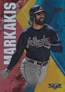2019 Topps Fire - Flame #12 Nick Markakis Front