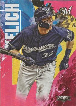 2019 Topps Fire - Flame #18 Christian Yelich Front