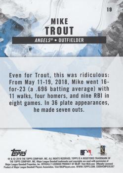 2019 Topps Fire - Flame #19 Mike Trout Back