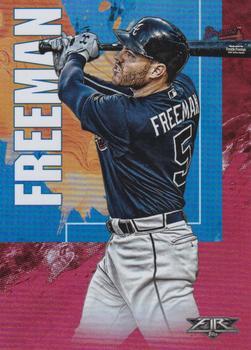 2019 Topps Fire - Flame #28 Freddie Freeman Front
