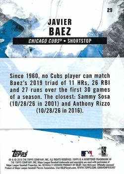 2019 Topps Fire - Flame #29 Javier Baez Back