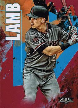 2019 Topps Fire - Flame #33 Jake Lamb Front