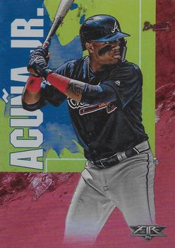 2019 Topps Fire - Flame #37 Ronald Acuña Jr. Front