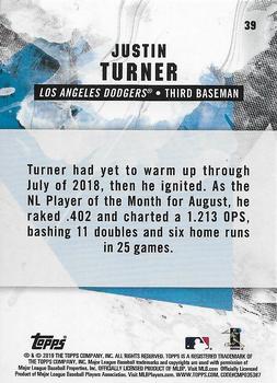 2019 Topps Fire - Flame #39 Justin Turner Back