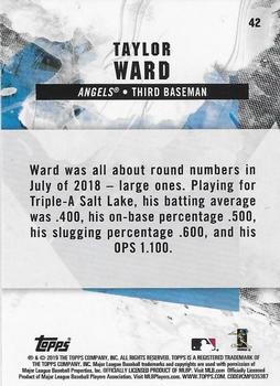 2019 Topps Fire - Flame #42 Taylor Ward Back