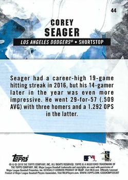 2019 Topps Fire - Flame #44 Corey Seager Back
