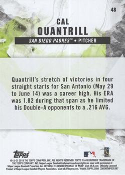2019 Topps Fire - Flame #48 Cal Quantrill Back