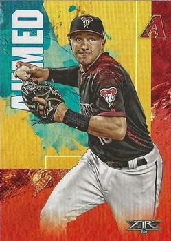 2019 Topps Fire - Flame #54 Nick Ahmed Front