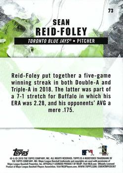 2019 Topps Fire - Flame #73 Sean Reid-Foley Back