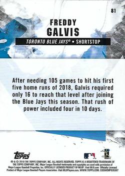 2019 Topps Fire - Flame #81 Freddy Galvis Back