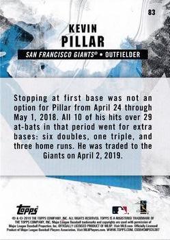 2019 Topps Fire - Flame #83 Kevin Pillar Back