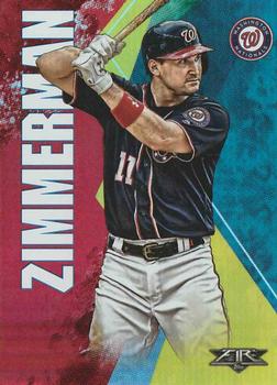 2019 Topps Fire - Flame #124 Ryan Zimmerman Front