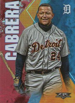 2019 Topps Fire - Flame #129 Miguel Cabrera Front
