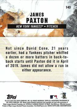 2019 Topps Fire - Flame #143 James Paxton Back
