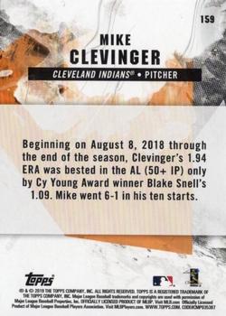 2019 Topps Fire - Flame #159 Mike Clevinger Back