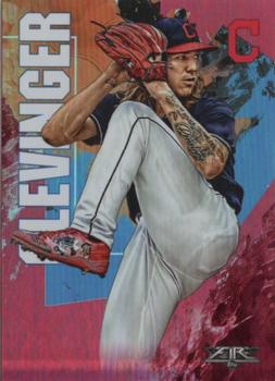 2019 Topps Fire - Flame #159 Mike Clevinger Front